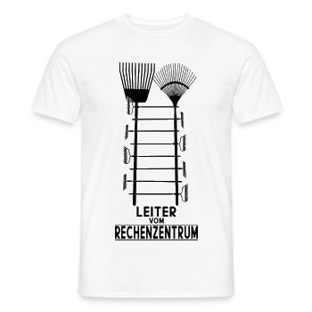 LEITER VOM RECHENZENTRUM - Männer T-Shirt - Weiß - Vorne - AI Model Male 178 dark (178cm)