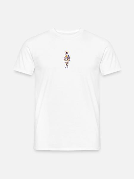 Zebra bunt 3-farbig - Männer T-Shirt - Weiß
