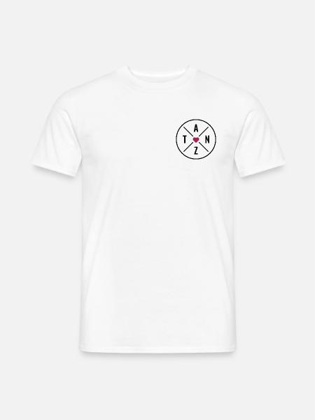 Tanzliebe Tanzen Herz Tanz Liebe Farben anpassbar - Männer T-Shirt - Weiß