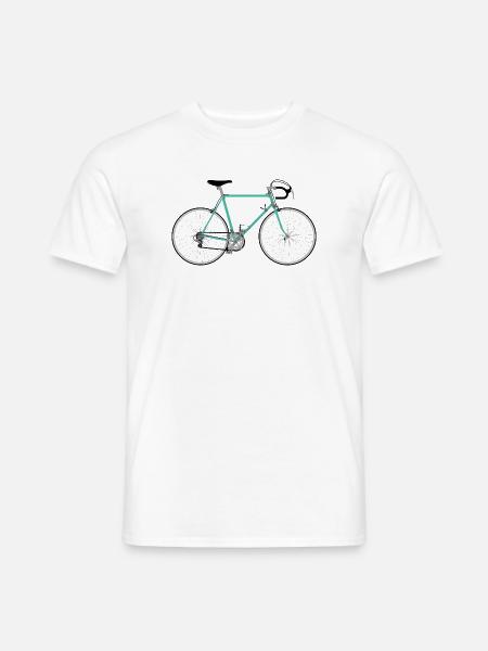 Rennrad für Hipster - Männer T-Shirt - Weiß