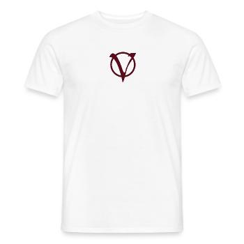 Vendetta Logo - Männer T-Shirt - Weiß - Vorne - AI Model Male 178 dark (178cm)