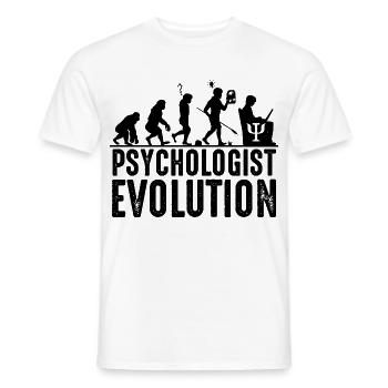 psychologist - Men's T-Shirt - white - Front - AI Model Male 178 dark (178cm)
