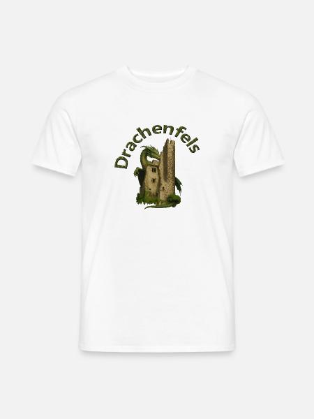 Drachenfels - Männer T-Shirt - Weiß