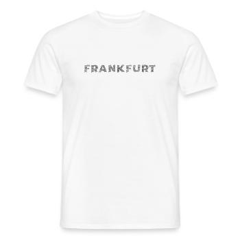Francfort-ville en Hesse Lettrage à couver - T-shirt homme - blanc - Devant - AI Model Male 178 dark (178cm)