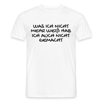 Party Sprüche Feiern Saufen Spruch Geschenk - Männer T-Shirt - Weiß - Vorne - AI Model Male 178 dark (178cm)