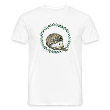 Hedgehog - Men's T-Shirt - white - Front - AI Model Male 178 dark (178cm)