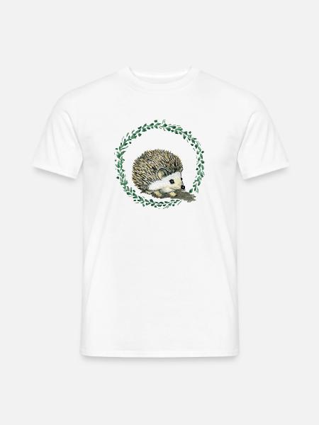 Hérisson - T-shirt homme - blanc