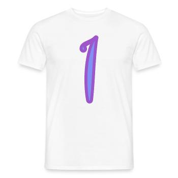 1. 1 JAHR. 1. JAHRESTAG. 1 JAHR GEBURTSTAG - Männer T-Shirt - Weiß - Vorne - AI Model Male 178 dark (178cm)