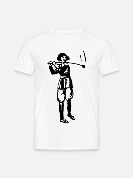 Golf - Golfen - Golfer - Männer T-Shirt - Weiß