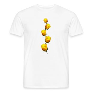 gelbe Rosen - Männer T-Shirt - Weiß - Vorne - AI Model Male 178 dark (178cm)