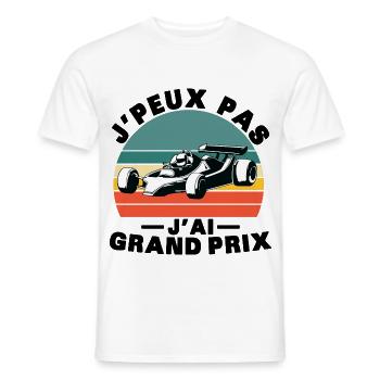 Je peux pas J'ai grand prix - T-shirt homme - blanc - Devant - AI Model Male 178 dark (178cm)