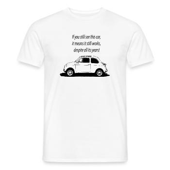 500 Italie - T-shirt homme - blanc - Devant - AI Model Male 178 dark (178cm)