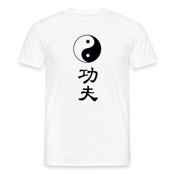 tao kung fu - Männer T-Shirt - Weiß - Vorne - AI Model Male 178 dark (178cm)