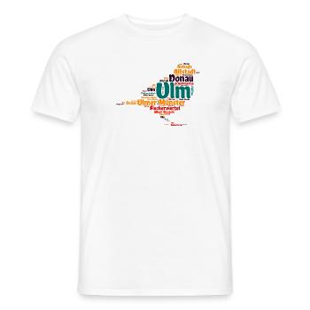 Ulmer Spatz - Männer T-Shirt - Weiß - Vorne - AI Model Male 178 dark (178cm)