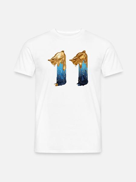 NEJ. 11 NUMMER 11 SEJ 11 ÅRS FØDSELSDAG - Mænd T-shirt - hvid