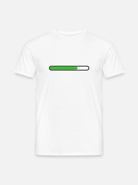 Loading bar Black Green - Men's T-Shirt - white