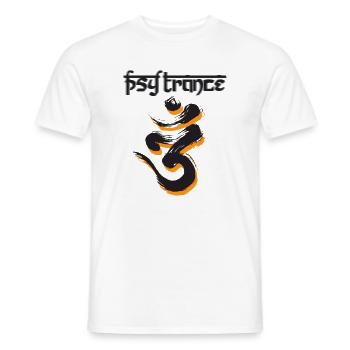 PsyTrance - Männer T-Shirt - Weiß - Vorne - AI Model Male 178 dark (178cm)