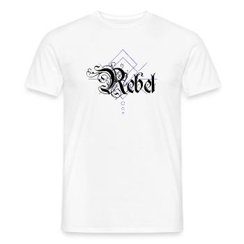 Rebel - Männer T-Shirt - Weiß - Vorne - AI Model Male 178 dark (178cm)