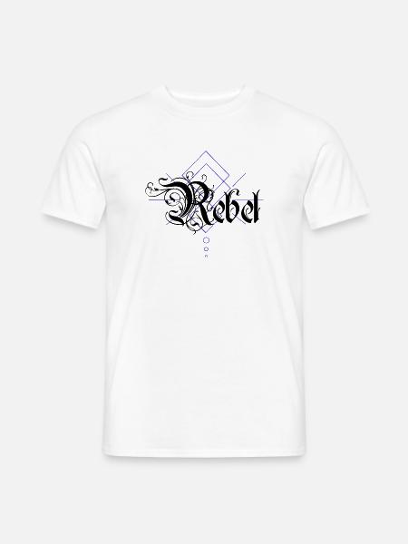 Rebel - Männer T-Shirt - Weiß