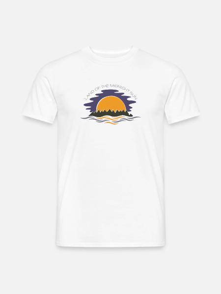 Land der Mitternachtssonne - Männer T-Shirt - Weiß