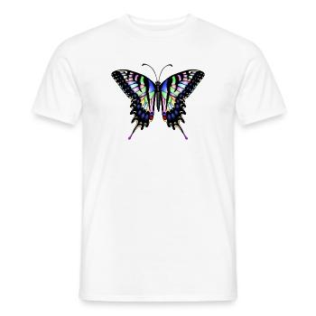 Schwalbenschwanz Schmetterling - Männer T-Shirt - Weiß - Vorne - AI Model Male 178 dark (178cm)