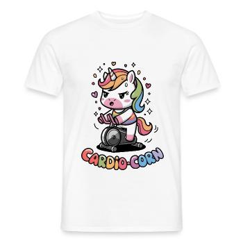 Cardio-corn - Men's T-Shirt - white - Front - AI Model Male 178 dark (178cm)