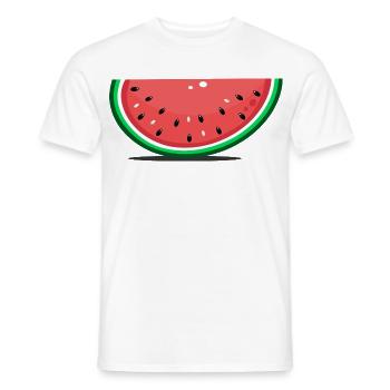 Wassermelone Design Scheibe - Männer T-Shirt - Weiß - Vorne - AI Model Male 178 dark (178cm)