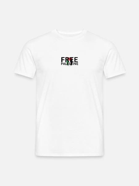 Free Palestine - Männer T-Shirt - Weiß