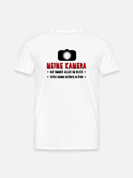 Kamera Fotograf - Männer T-Shirt - Weiß