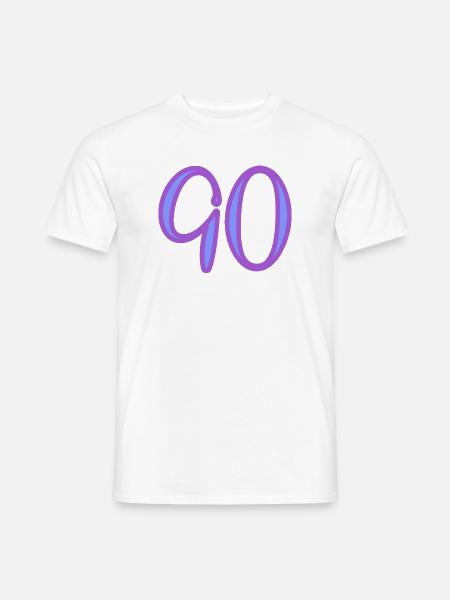 90 - Men's T-Shirt - white