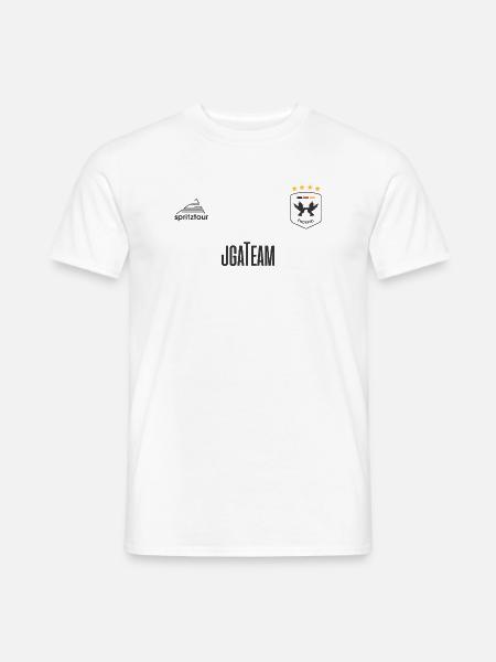 JGA - Trikot - JGA TEAM - Dunkle Schrift - Männer T-Shirt - Weiß