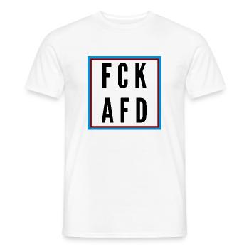 AFD Nein Danke! - Männer T-Shirt - Weiß - Vorne - AI Model Male 178 dark (178cm)