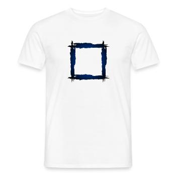Quadrat Rahmen - Männer T-Shirt - Weiß - Vorne - AI Model Male 178 dark (178cm)