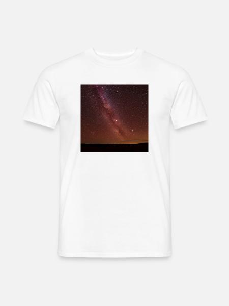 Sternenhimmel Vergleichsbild - Männer T-Shirt - Weiß