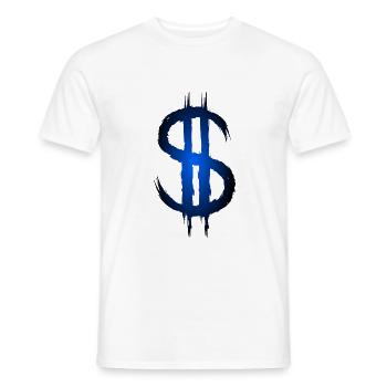 Dollarzeichen Dollar Geld Symbol - Männer T-Shirt - Weiß - Vorne - AI Model Male 178 dark (178cm)
