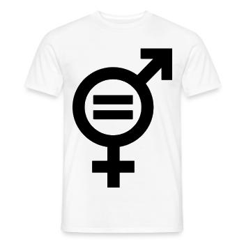 Égalité des sexes Égalité entre hommes et femmes Égalité égalité égalité - T-shirt homme - blanc - Devant - AI Model Male 178 dark (178cm)