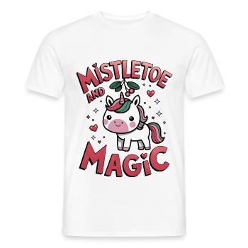 Mistletoe And Magic - Men's T-Shirt - white - Front - AI Model Male 178 dark (178cm)