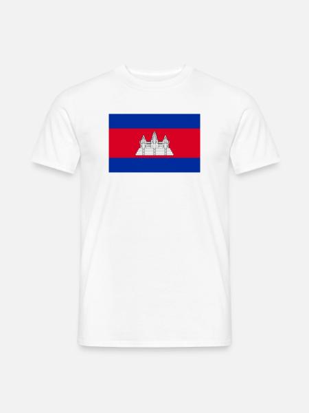 Kambodscha - Männer T-Shirt - Weiß
