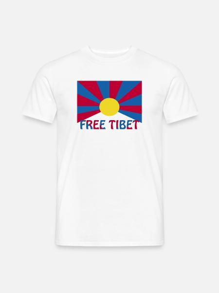 free tibet - Männer T-Shirt - Weiß