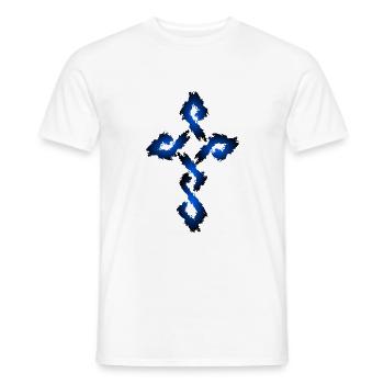 Kreuz Christentum Religion - Männer T-Shirt - Weiß - Vorne - AI Model Male 178 dark (178cm)