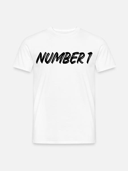 Number 1 - eins - erster - erste - 1 - Nummer 1 - Männer T-Shirt - Weiß