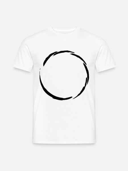 Kreis Symbol - Männer T-Shirt - Weiß