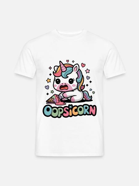 Oopsicorn - T-shirt homme - blanc