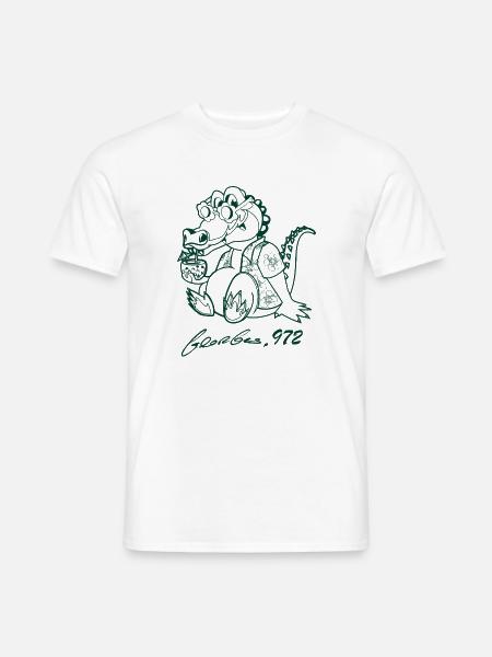 Georges Basic dunkelgrün - Männer T-Shirt - Weiß