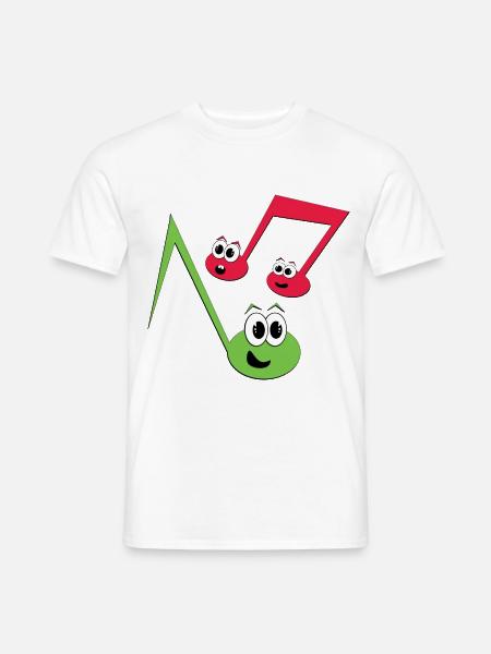 Fugly Noten - Männer T-Shirt - Weiß