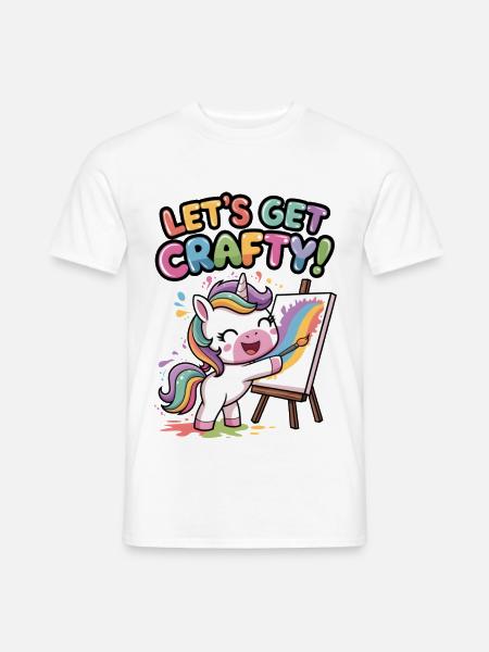 Lass uns kreativ werden! - Männer T-Shirt - Weiß