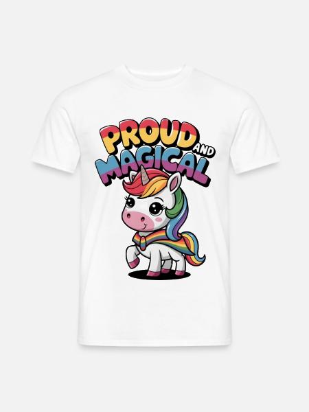 Proud And Magical - Men's T-Shirt - white