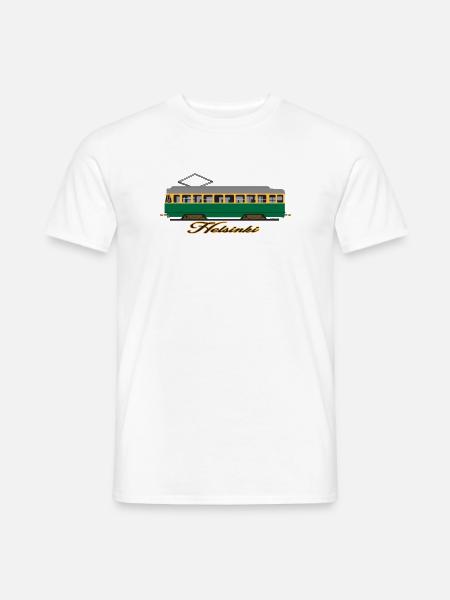 HELSINKI TRAM T-SHIRTS, HOODIES UND GIFTS - Männer T-Shirt - Weiß
