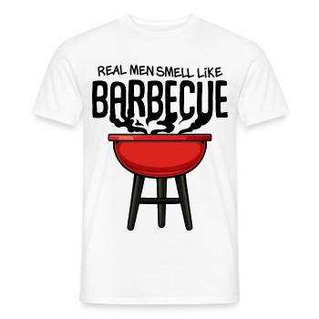 Red Kettle Grill Illustration - Men's T-Shirt - white - Front - AI Model Male 178 dark (178cm)
