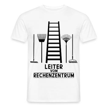 LEITER VOM RECHENZENTRUM - Männer T-Shirt - Weiß - Vorne - AI Model Male 178 dark (178cm)